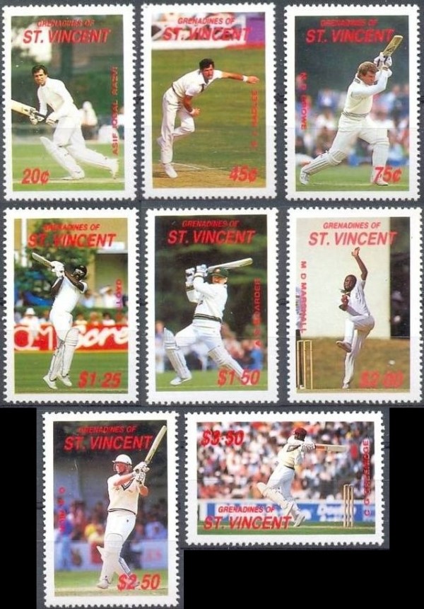 1988 Cricketers of 1988 International Season Stamps 1988 Cricketers of 1988 International Season Stamps